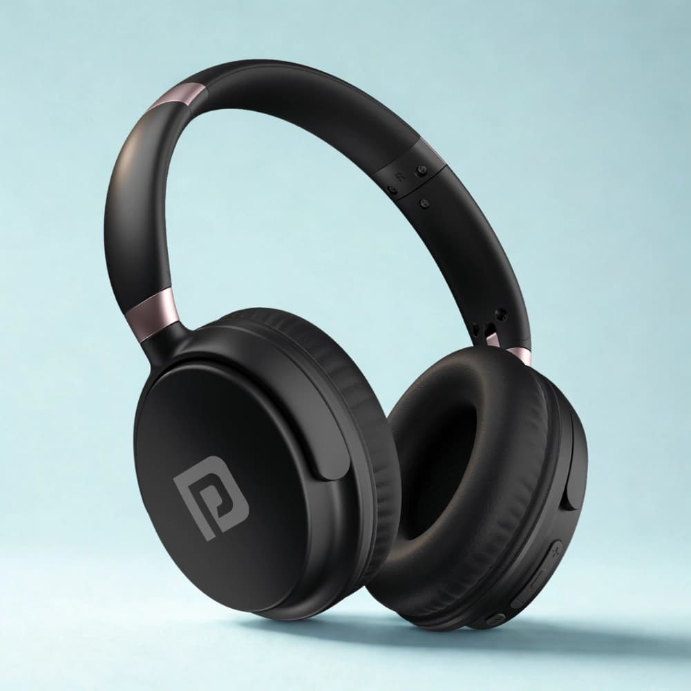 Portronics Muffs M3 Wireless Over-Ear Headphones with ANC, 40H Playtime & Deep Bass